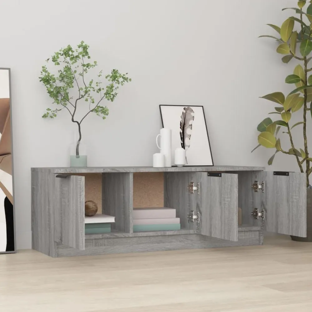 Meubles Tv-vidaXL Meuble TV 102x35x36,5 cm Bois d'ingénierie Sonoma gris
