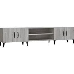 Meubles Tv-vidaXL Meuble TV 180x31,5x40 cm bois d'ingénierie Sonoma gris
