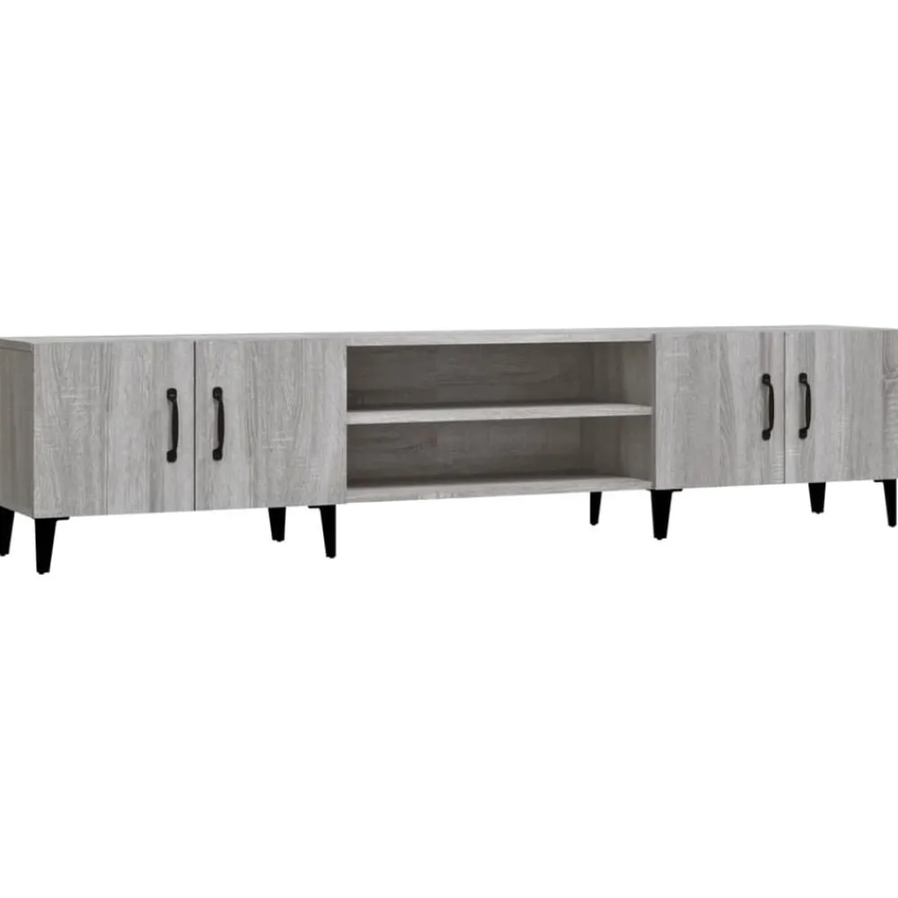 Meubles Tv-vidaXL Meuble TV 180x31,5x40 cm bois d'ingénierie Sonoma gris