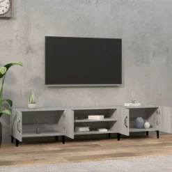 Meubles Tv-vidaXL Meuble TV 180x31,5x40 cm bois d'ingénierie Sonoma gris