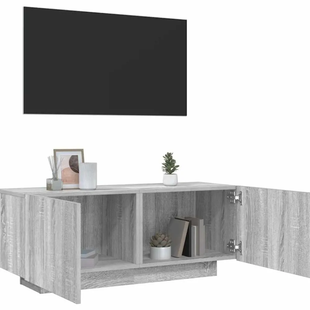 vidaXL Meuble TV 100x35x40 cm Bois d'ingénierie