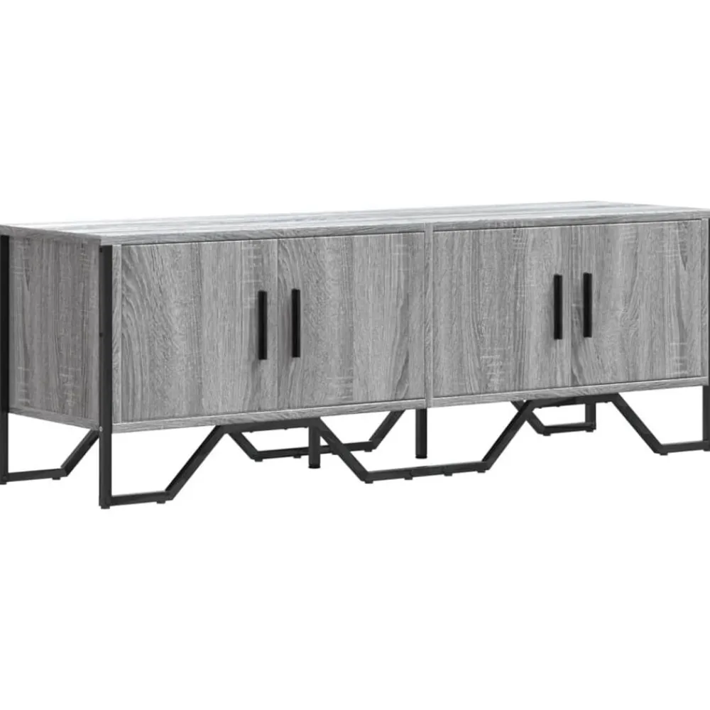 Meubles Tv-vidaXL Meuble TV 122x34x41 cm bois d'ingénierie Sonoma gris