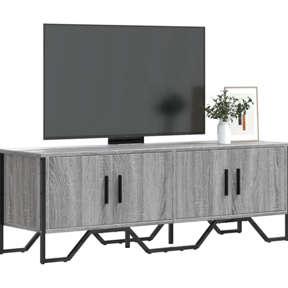 Meubles Tv-vidaXL Meuble TV 122x34x41 cm bois d'ingénierie Sonoma gris