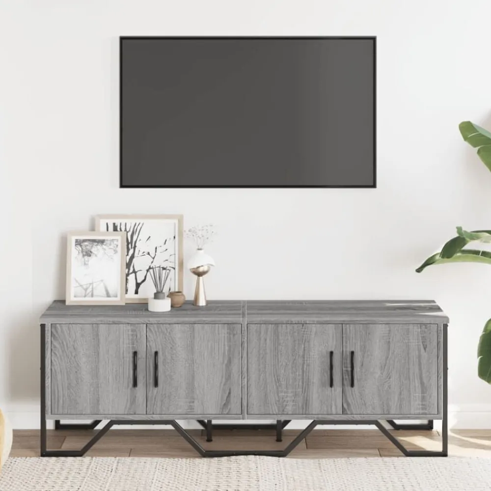 Meubles Tv-vidaXL Meuble TV 122x34x41 cm bois d'ingénierie Sonoma gris