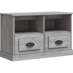 Meubles Tv-vidaXL Meuble TV 80x35x50 cm bois d'ingénierie Sonoma gris