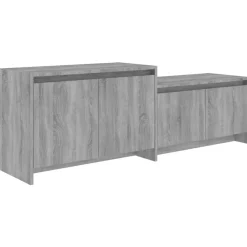 Meubles Tv-vidaXL Meuble TV 146,5x35x50 cm Bois d'ingénierie Sonoma gris