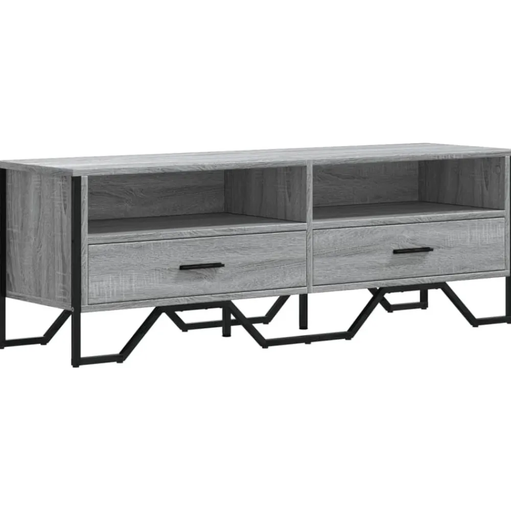 Meubles Tv-vidaXL Meuble TV 122x34x41 cm bois d'ingénierie Sonoma gris