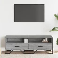 Meubles Tv-vidaXL Meuble TV 122x34x41 cm bois d'ingénierie Sonoma gris
