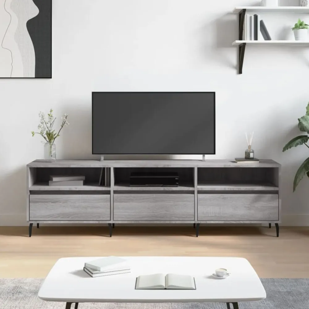 vidaXL Meuble TV 150x30x44,5 cm bois d'ingénierie