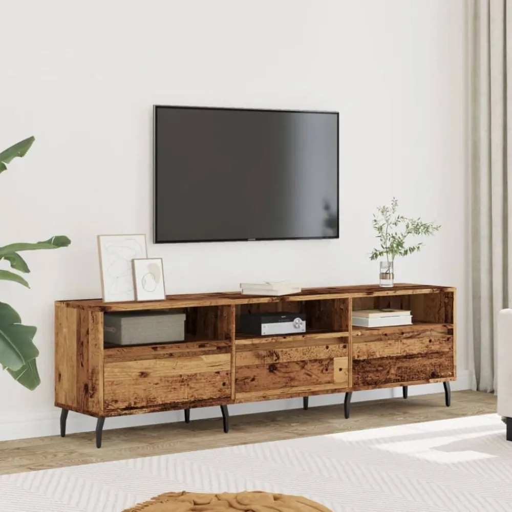 Meubles Tv-vidaXL Meuble TV 150x30x44,5 cm bois d'ingénierie Vieux bois