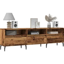 Meubles Tv-vidaXL Meuble TV 150x30x44,5 cm bois d'ingénierie Vieux bois