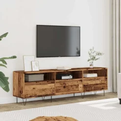 Meubles Tv-vidaXL Meuble TV 150x30x44,5 cm bois d'ingénierie Vieux bois