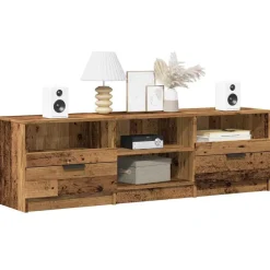 Meubles Tv-vidaXL Meuble TV 150x33,5x45 cm bois d'ingénierie Vieux bois
