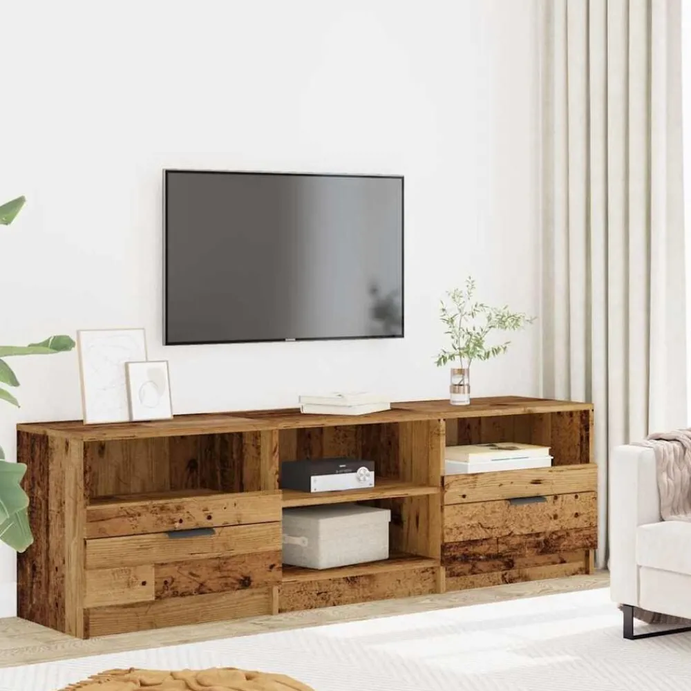 Meubles Tv-vidaXL Meuble TV 150x33,5x45 cm bois d'ingénierie Vieux bois