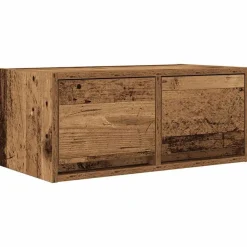 Meubles Tv-vidaXL Meuble TV vieux bois 60x31x25,5 cm bois d'ingénierie Bois ancien