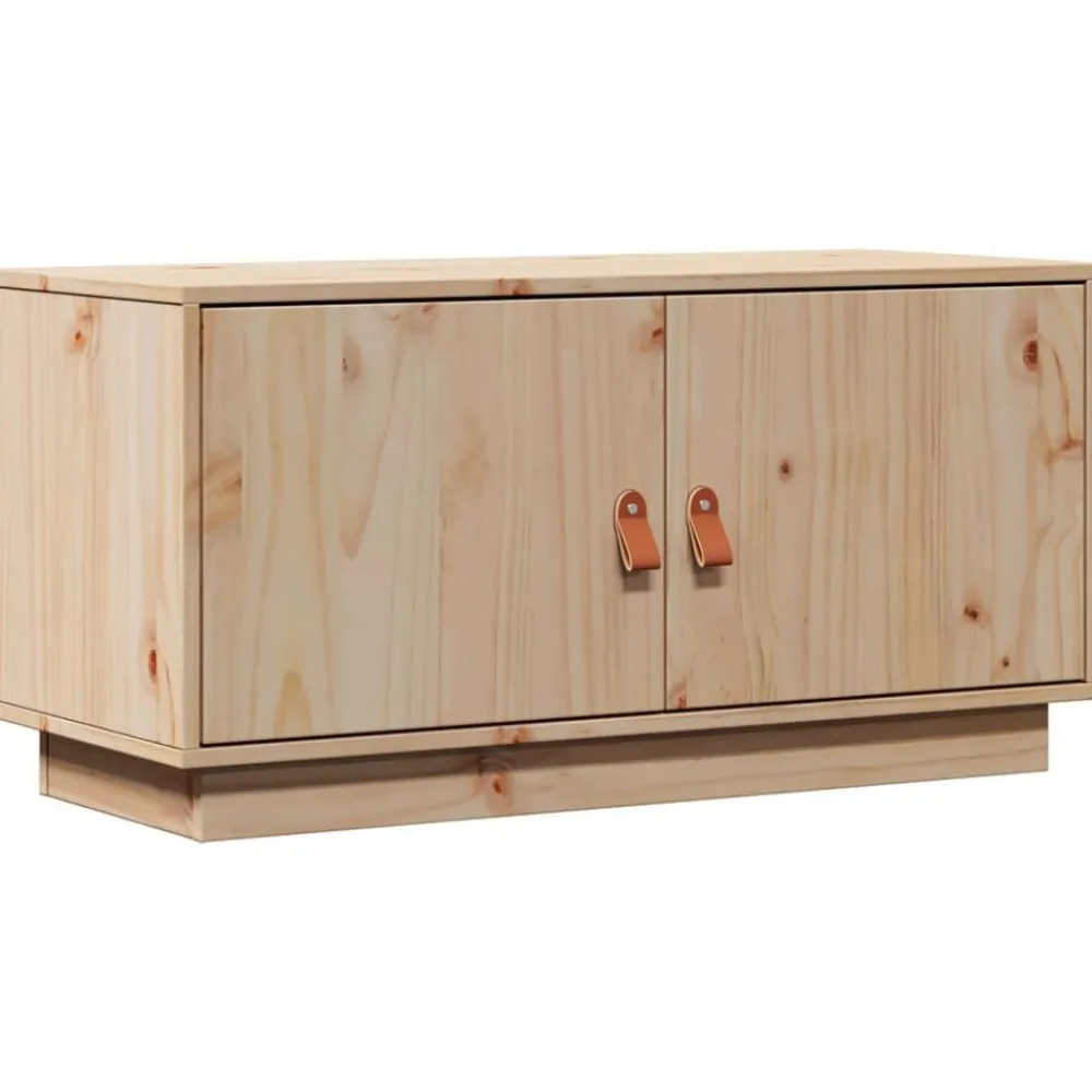 vidaXL Meuble TV 80x34x40 cm Bois de pin massif