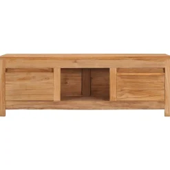 Meubles Tv-vidaXL Meuble TV 100x30x35 cm bois de teck massif