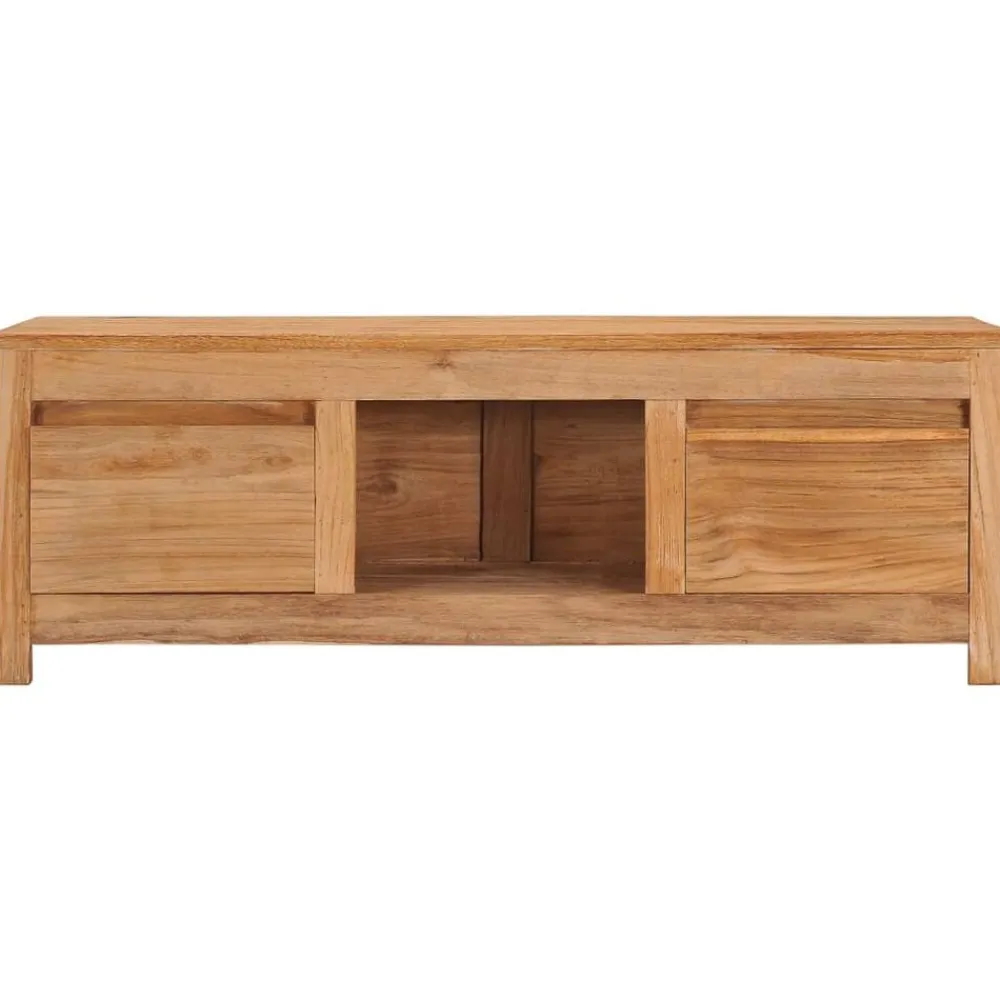 Meubles Tv-vidaXL Meuble TV 100x30x35 cm bois de teck massif