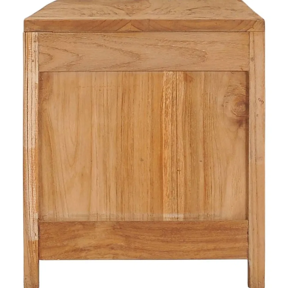 Meubles Tv-vidaXL Meuble TV 100x30x35 cm bois de teck massif