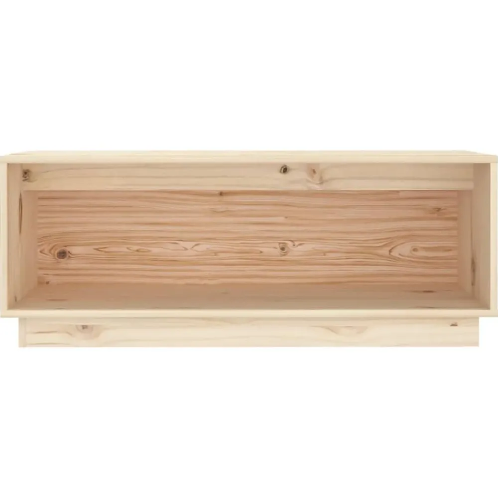Meubles Tv-vidaXL Meuble TV 90x35x35 cm Bois de pin massif Naturel