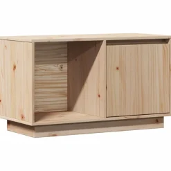 Meubles Tv-vidaXL Meuble TV 74x35x44 cm Bois de pin massif Naturel