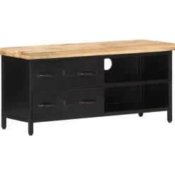 Meubles Tv-vidaXL Meuble TV 90x30x41 cm Bois de manguier brut