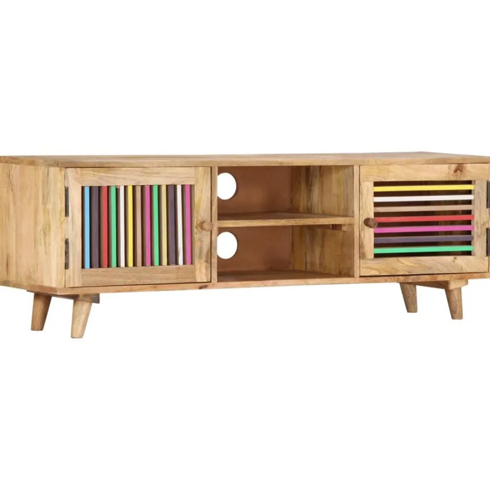 Meubles Tv-vidaXL Meuble TV 120x30x40 cm Bois massif de manguier