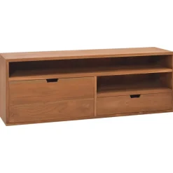 Meubles Tv-vidaXL Meuble TV 110x30x40 cm Bois de teck massif