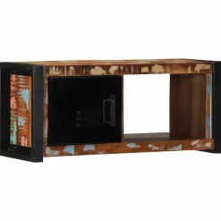 Meubles Tv-vidaXL Meuble TV 80x30x35 cm bois massif de récupération