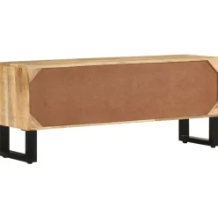 Meubles Tv-vidaXL Meuble TV 110x30x45 cm Bois de manguier brut