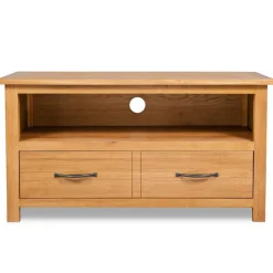 vidaXL Meuble TV 90x35x48 cm bois de chêne massif