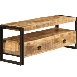 vidaXL Meuble TV 120x35x45 cm Bois solide de manguier