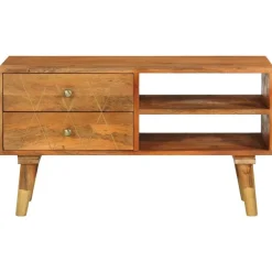 Meubles Tv-vidaXL Meuble TV 85x35x47 cm Bois massif de manguier