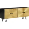 vidaXL Meuble TV 110x30x45 cm bois massif de manguier