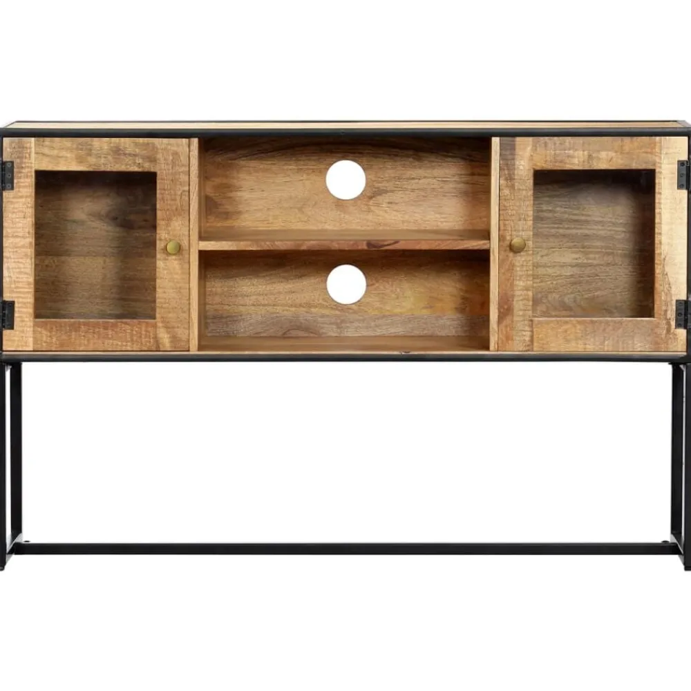 vidaXL Meuble TV 120x30x75 cm Bois de récupération massif