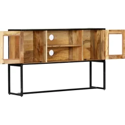 vidaXL Meuble TV 120x30x75 cm Bois de récupération massif