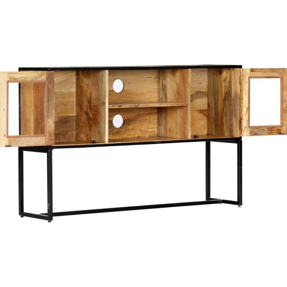 vidaXL Meuble TV 120x30x75 cm Bois de récupération massif
