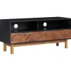 Meubles Tv-vidaXL Meuble TV 100x35x45 cm Bois d'acacia massif et MDF