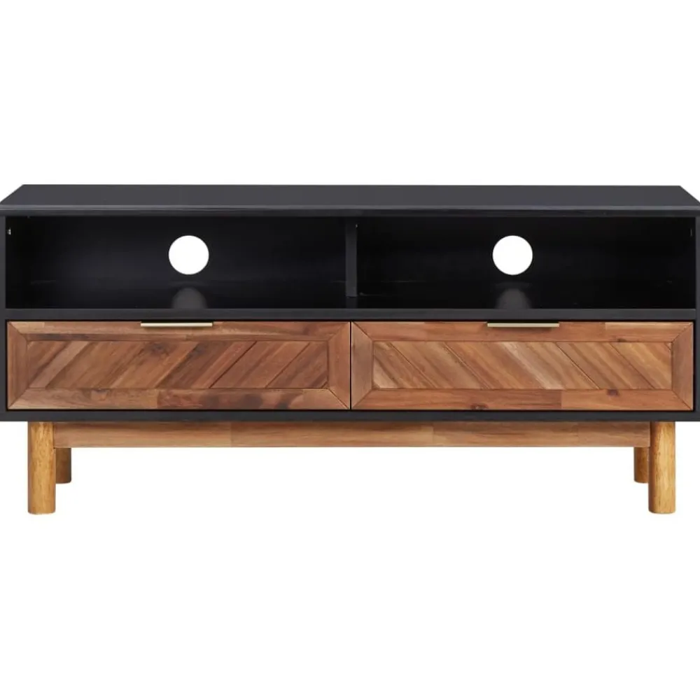 Meubles Tv-vidaXL Meuble TV 100x35x45 cm Bois d'acacia massif et MDF