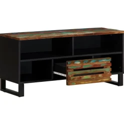 vidaXL Meuble TV 100x34x46 cm bois d'acacia solide
