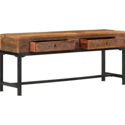 Meubles Tv-vidaXL Meuble TV 110x30x46 cm bois massif de récupération