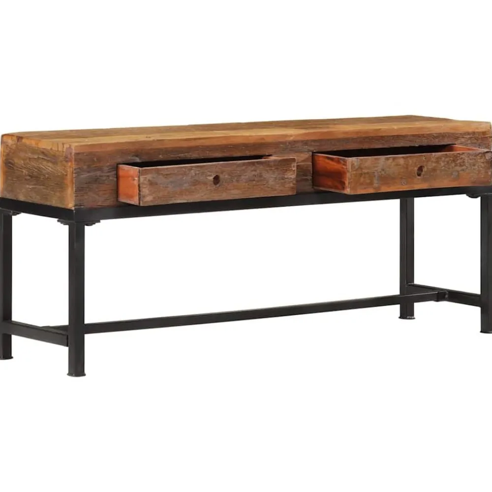 Meubles Tv-vidaXL Meuble TV 110x30x46 cm bois massif de récupération