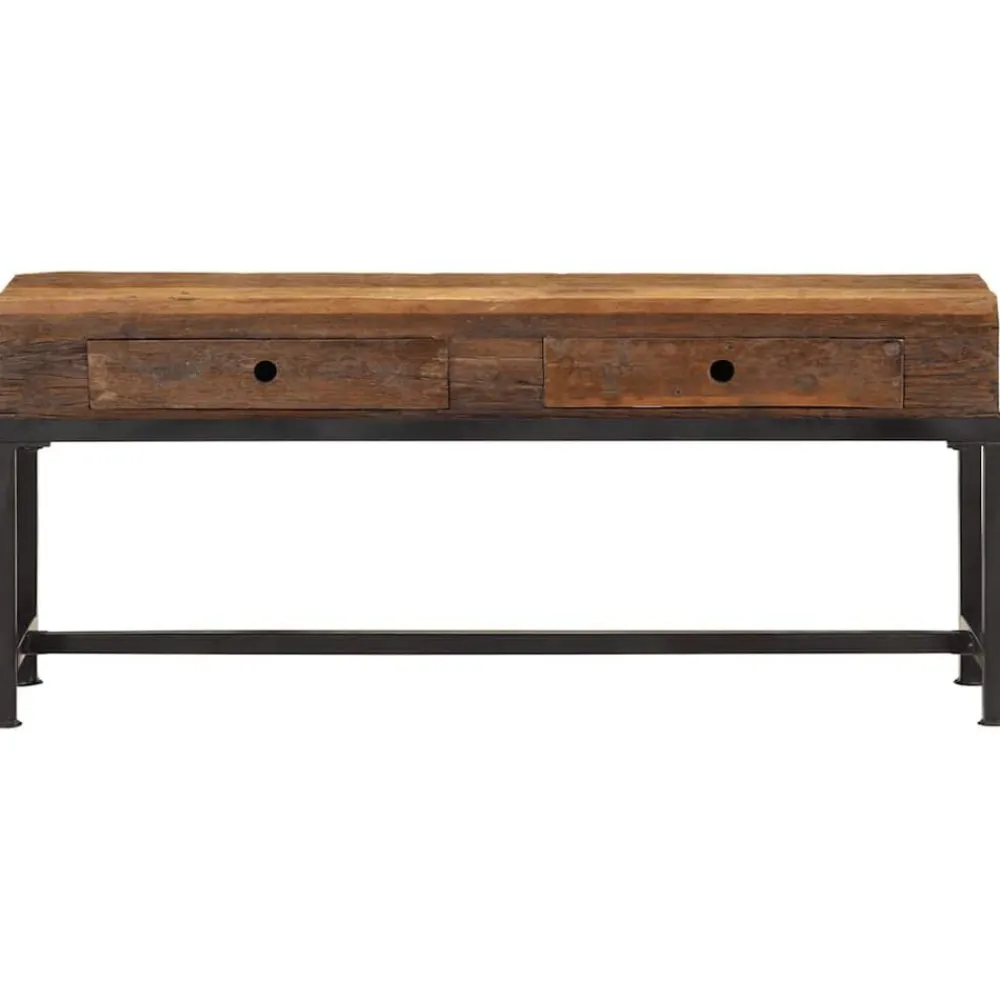 Meubles Tv-vidaXL Meuble TV 110x30x46 cm bois massif de récupération