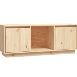 Meubles Tv-vidaXL Meuble TV 110,5x35x44 cm Bois de pin massif Naturel