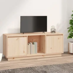 Meubles Tv-vidaXL Meuble TV 110,5x35x44 cm Bois de pin massif Naturel