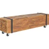 Meubles Tv-vidaXL Meuble TV 110x30x32,5 cm Bois de teck massif