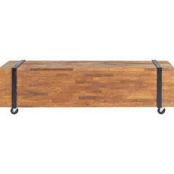 Meubles Tv-vidaXL Meuble TV 110x30x32,5 cm Bois de teck massif