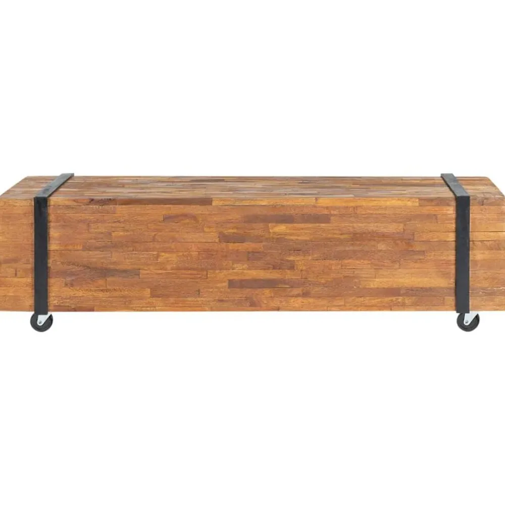 Meubles Tv-vidaXL Meuble TV 110x30x32,5 cm Bois de teck massif