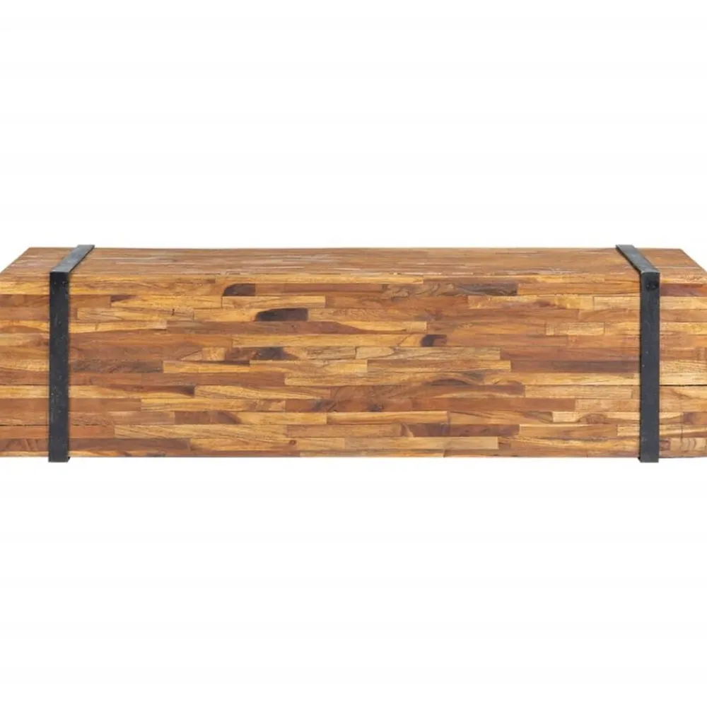 Meubles Tv-vidaXL Meuble TV 110x30x32,5 cm Bois de teck massif