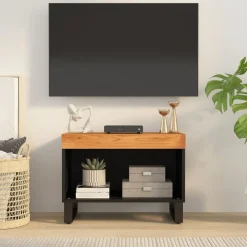 vidaXL Meuble TV 60x33x43,5 cm bois d'acacia massif